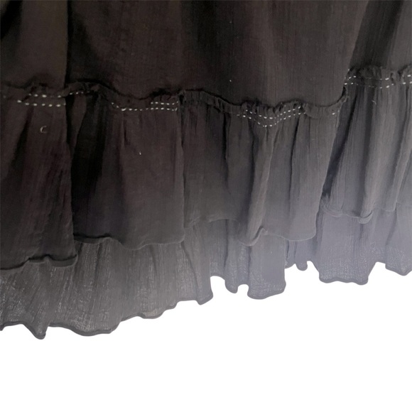 SALE! Free People Racerback Black Dress with beaded details - Picture 5 of 8